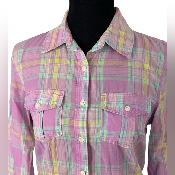 Aeropostale plaid button up (not flannel) - Picture 5 of 6
